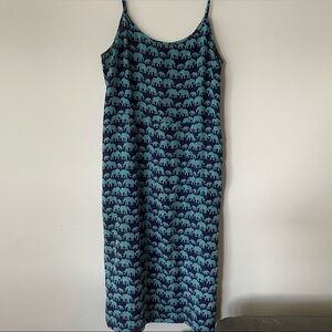 EUC Joe Fresh Elephant print Slip dress